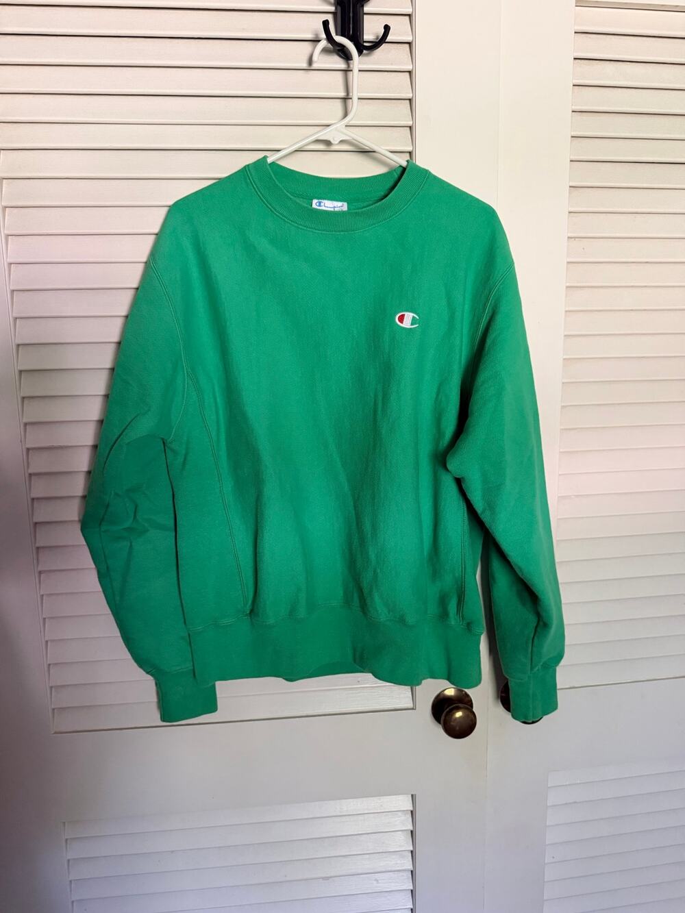 Green Champion crewneck sweatshirt M